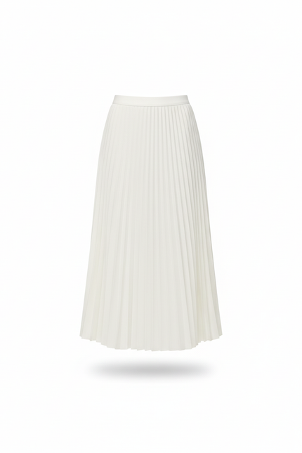 Jupe Plissée Longue Blanche
