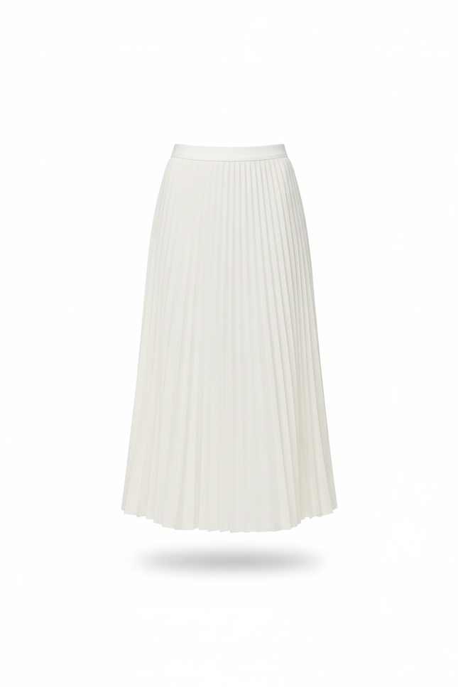 Jupe Plissée Longue Blanche