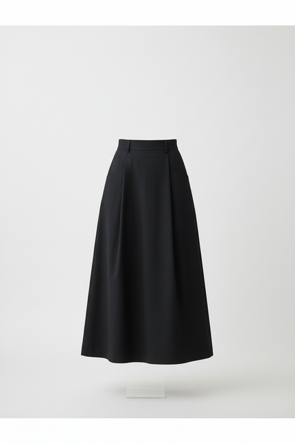 Jupe Mi-Longue Avec Poches