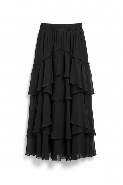 Jupe Longue Imprimée Florale Bohème Femme