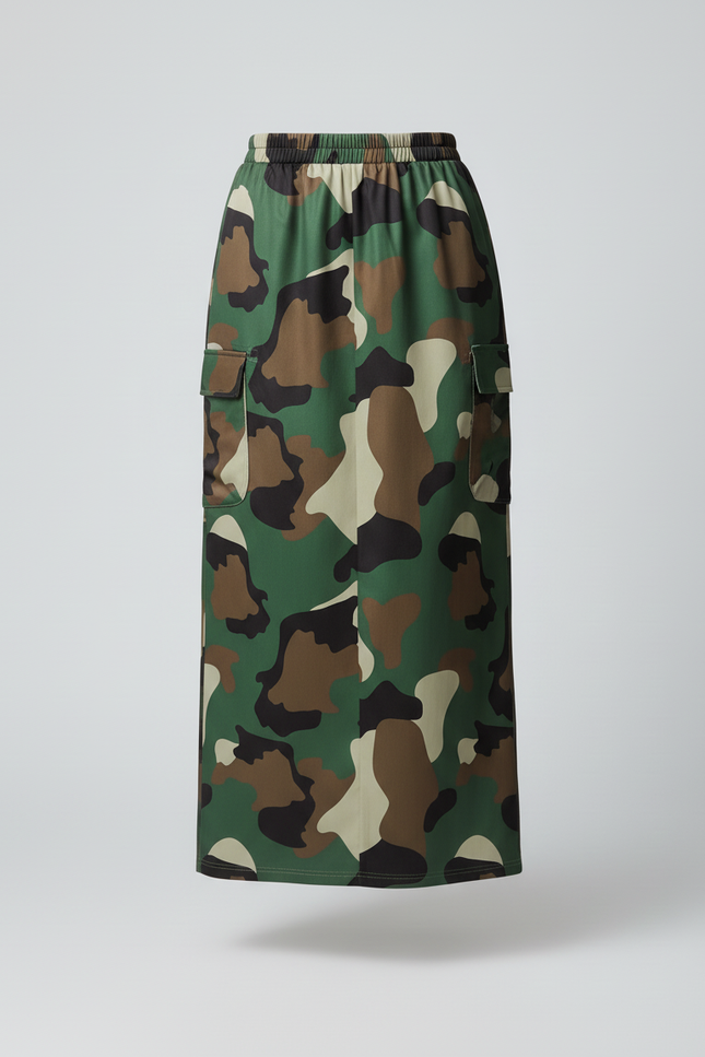 Jupe Longue Camouflage
