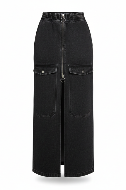 Jupe Jean Longue Noire