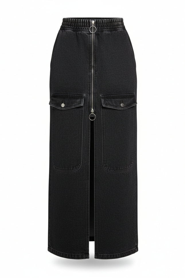 Jupe Jean Longue Noire