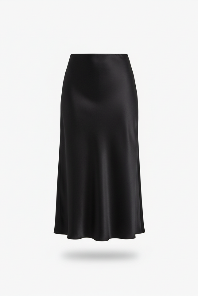 Jupe Mi-Longue Noire