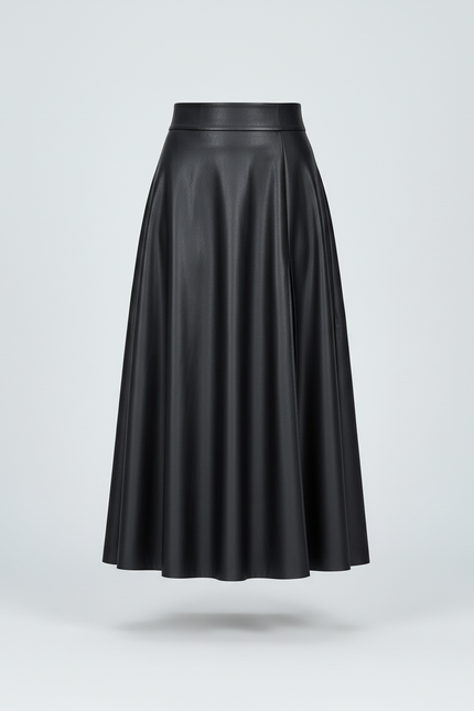 Jupe Mi-Longue Avec Fente