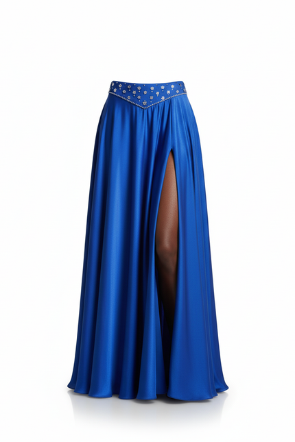 Jupe Longue Bleu Electrique