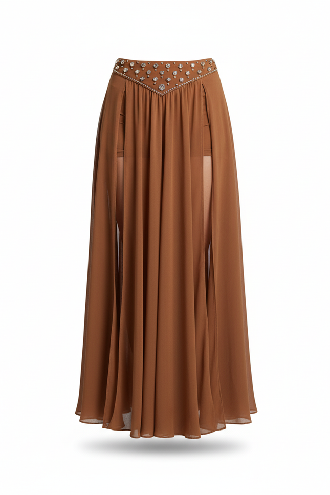 Jupe Longue Fendue Avec Short