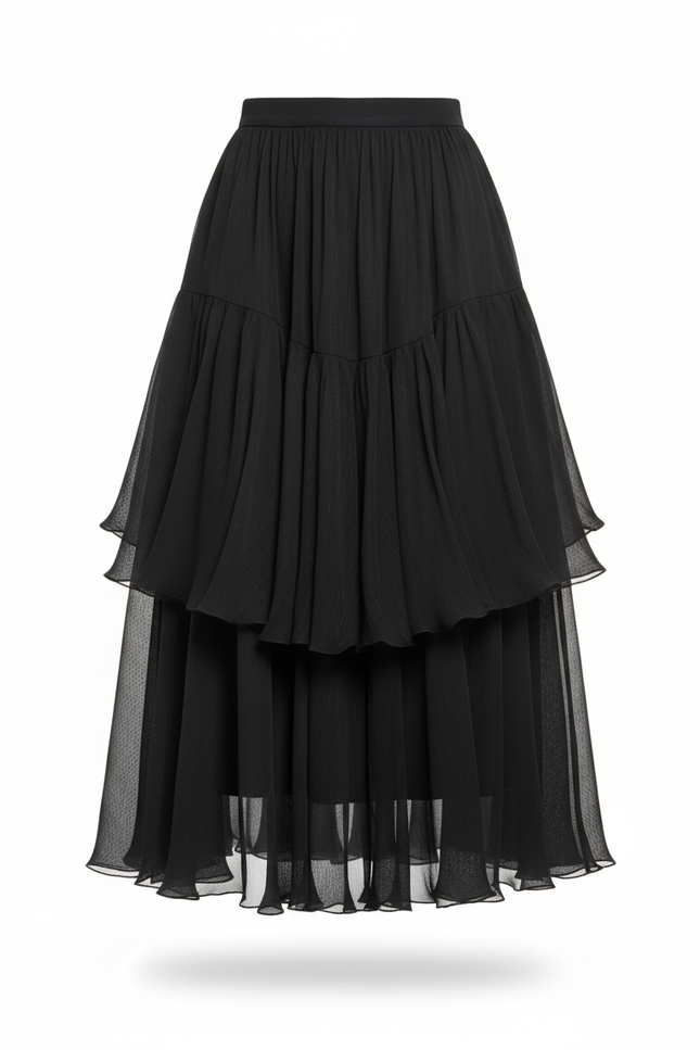 Jupe Demi Cloche Longue