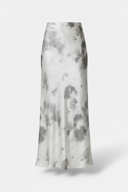 Jupe Longue Tie-Dye Satinée Élégante