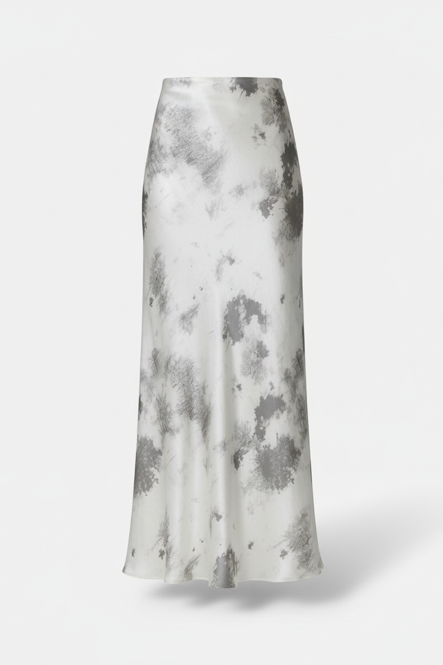 Jupe Longue Tie-Dye Satinée Élégante