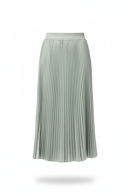 Jupe Longue Vert Menthe Plissée Élégante