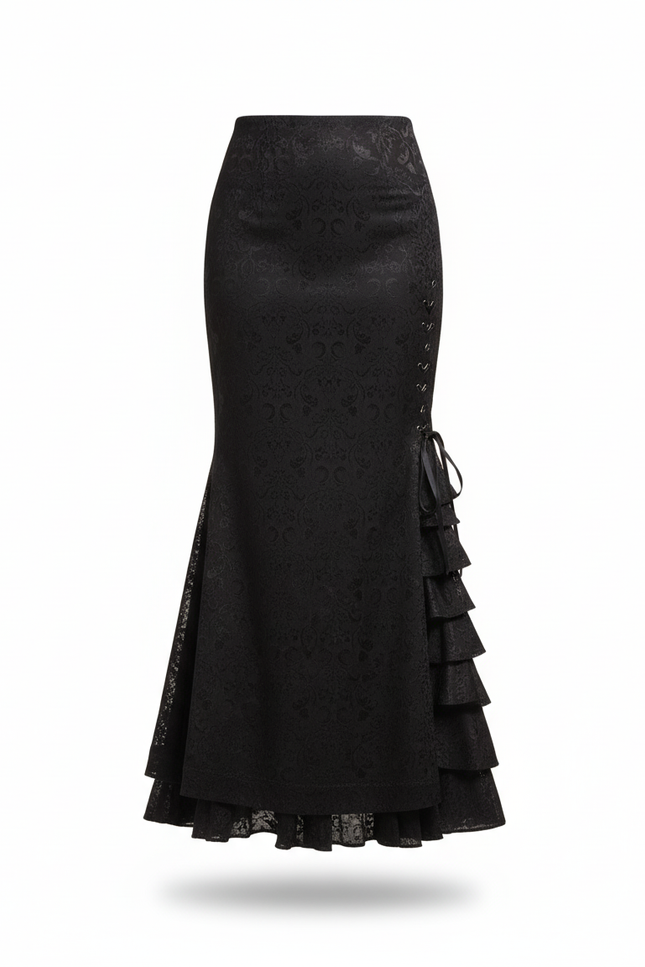 Jupe Sirene Longue Noire