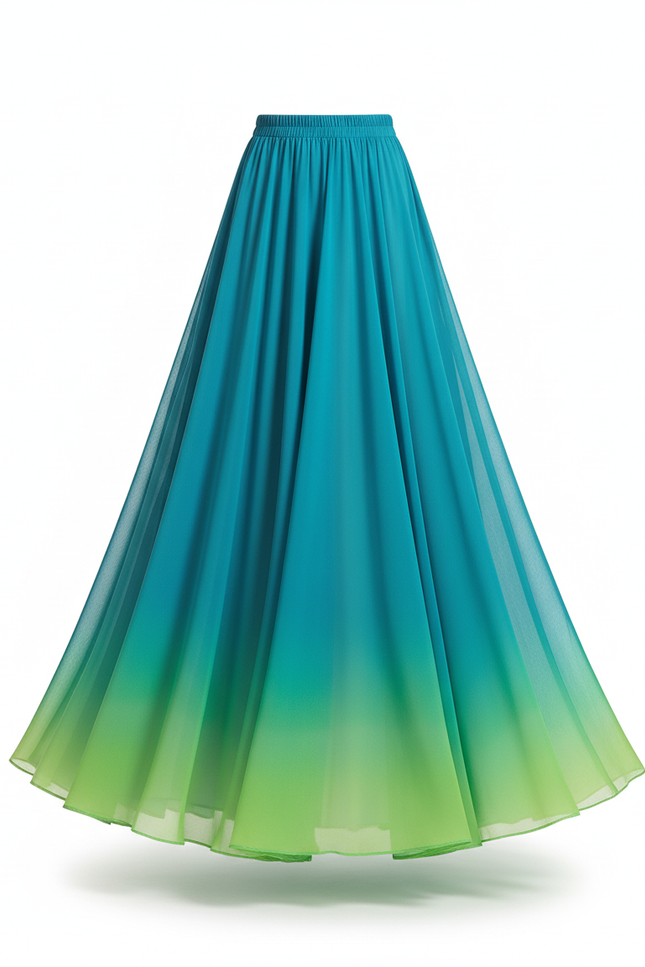 Jupe Longue Dégradé Fluide Élégante