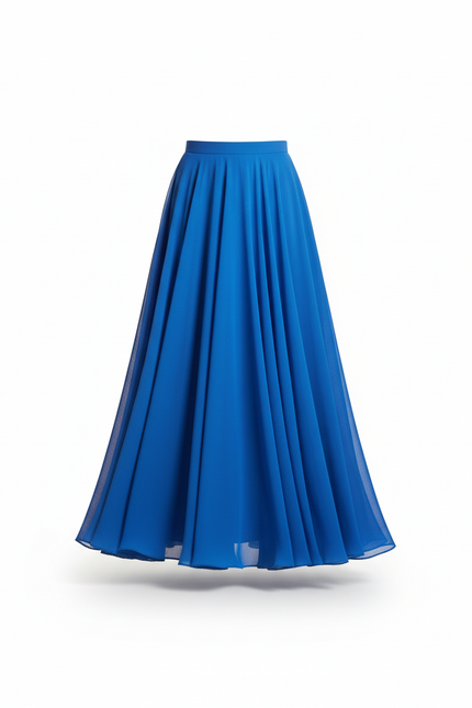 Jupe Longue Bleue Fluide Élégante