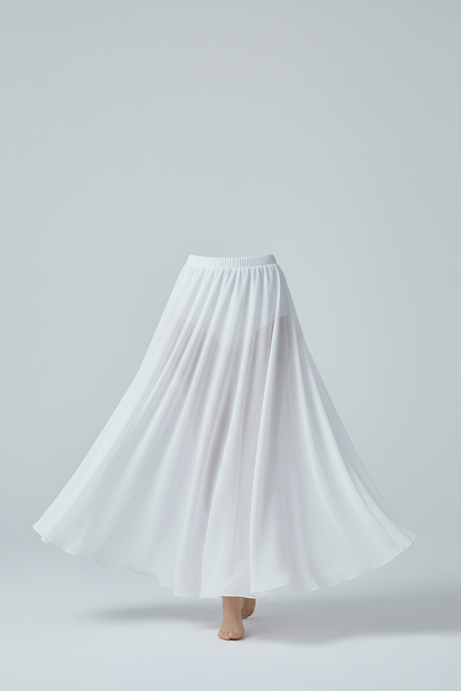 Jupe Longue Blanche Maxi Fluide Élégante