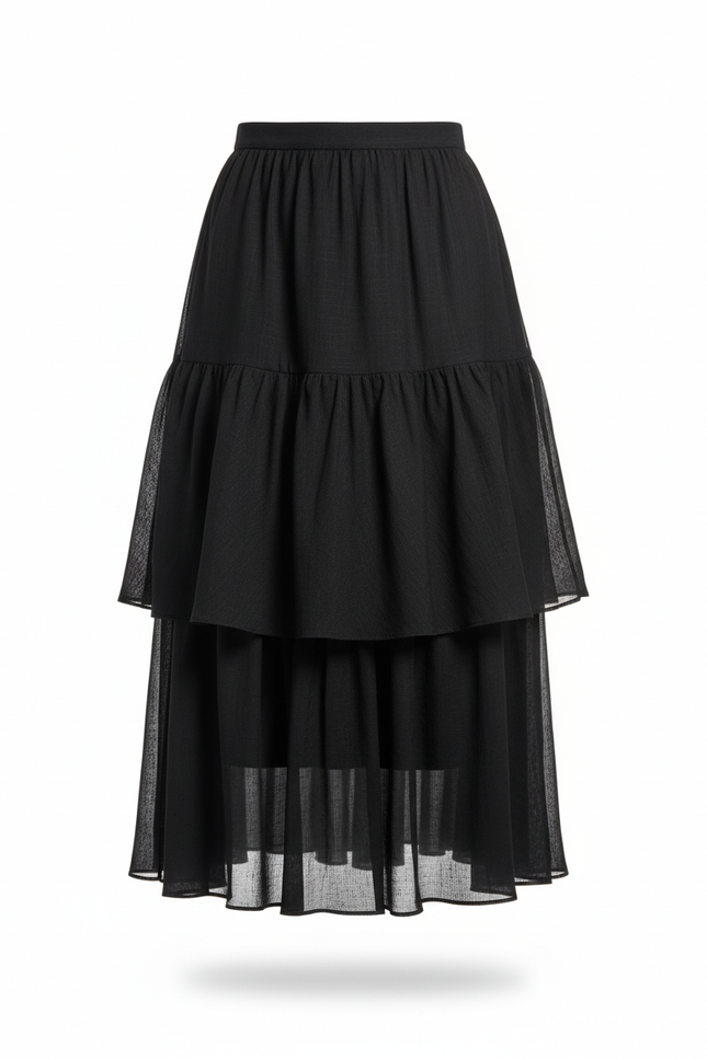 Jupe Longue Rayée Taille Basse Sexy