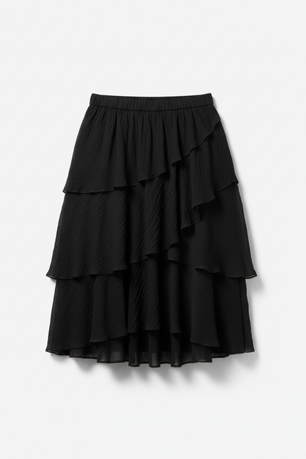 Jupe Longue Turquoise Chiffon Fluide