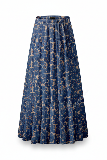Jupe Longue Fleurie Plissée Fluide