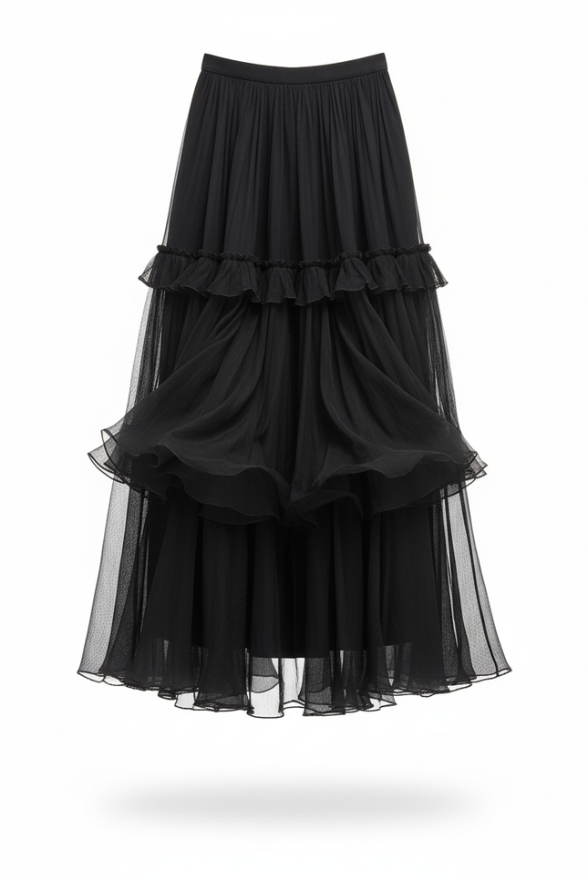 Jupe Longue Patchwork Fluide Bohème