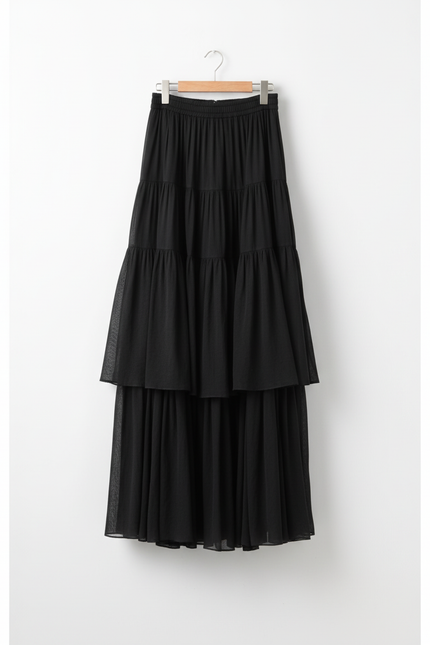 Jupe Longue Plissée Florale Fluide Chic