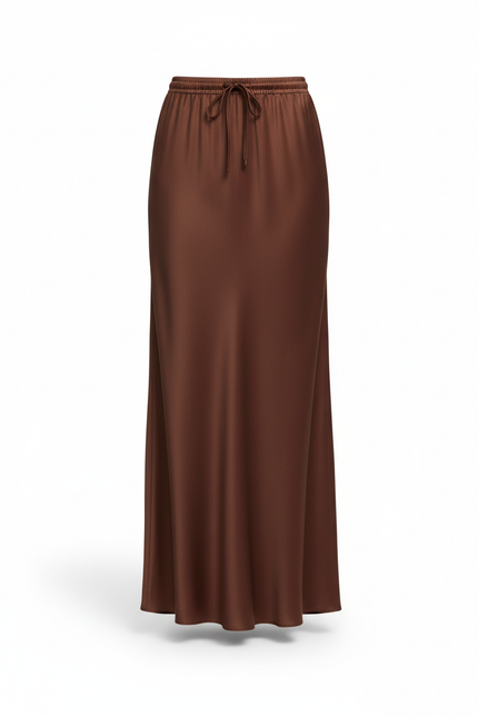 Jupe Longue Marron Chocolat