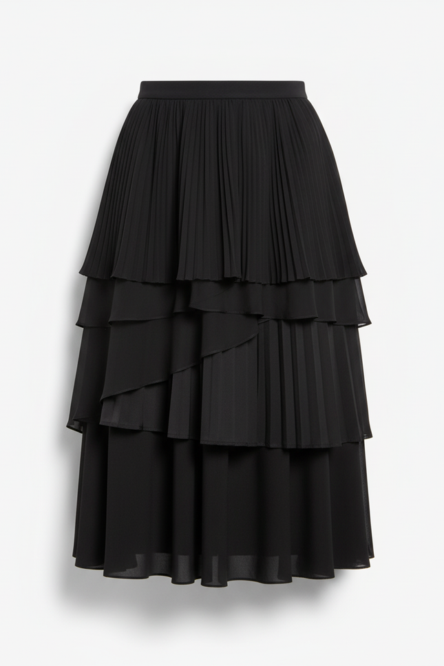 Jupe Longue Paillettes Jaune Élégante