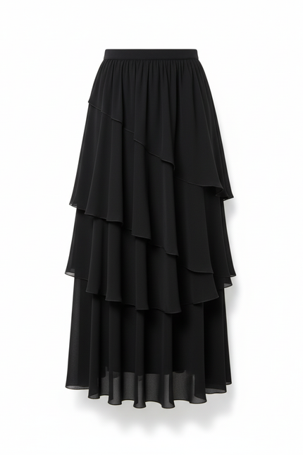 Jupe Longue Rouge Pailletée Élégante