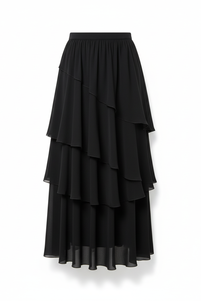 Jupe Longue Rouge Pailletée Élégante