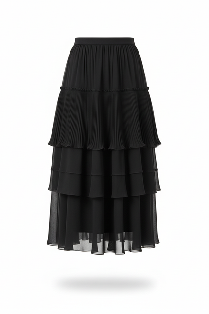 Jupe Longue Bleue Fendue Fluide