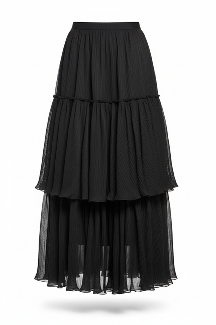 Jupe Longue Bleu Turquoise Fendue Fluide Été