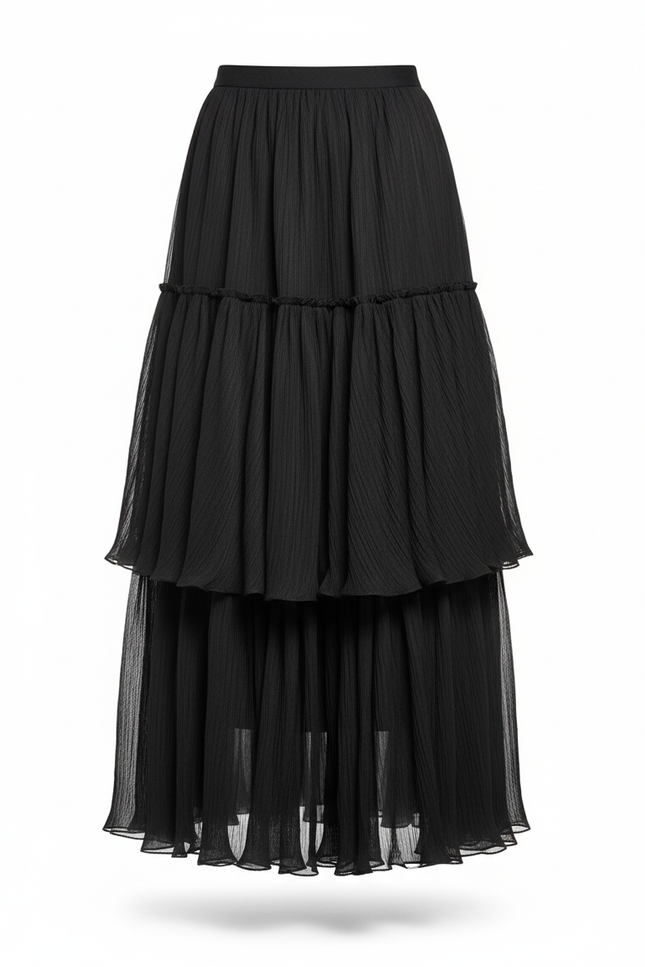 Jupe Longue Bleu Turquoise Fendue Fluide Été