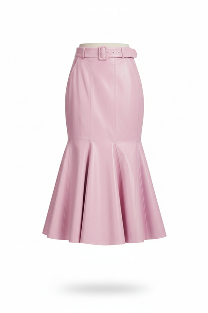 Jupe Longue Effet Cuir