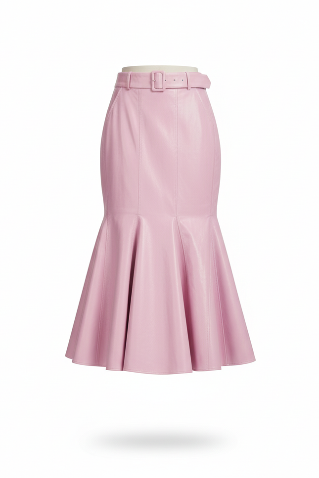 Jupe Longue Effet Cuir