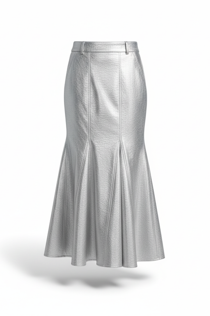 Jupe Métallisée Longue