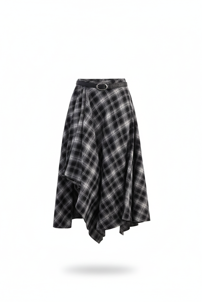 Jupe Longue A Carreaux