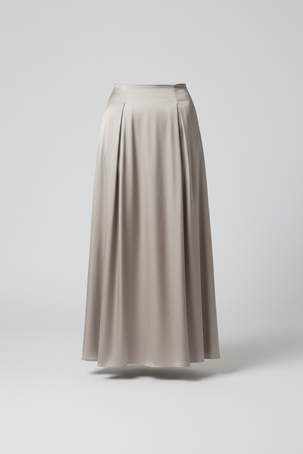 Jupe Longue Satin Fluide Élégante Mode