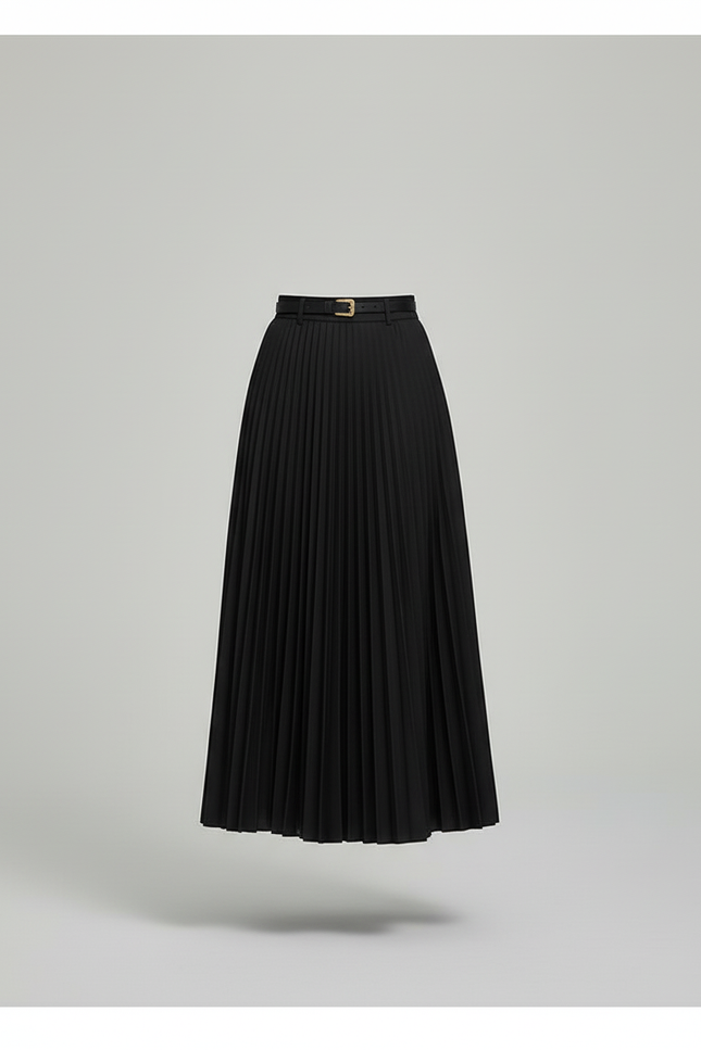 Jupe Plissée Femme Longue