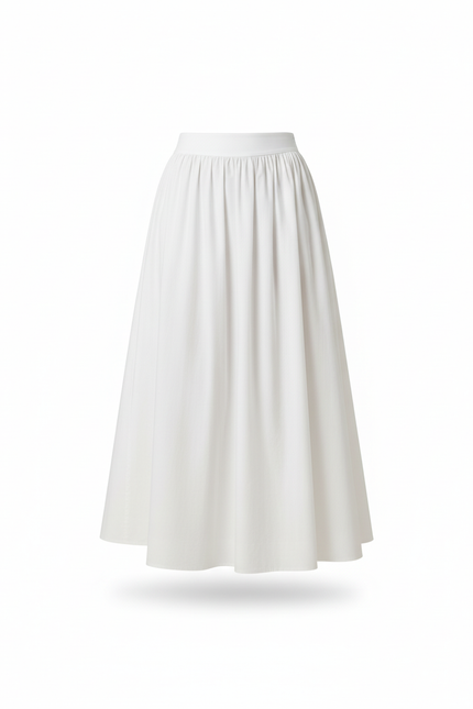 Jupe Longue En Popeline