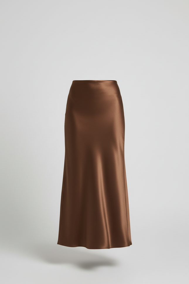 Jupe Longue Effet Soie