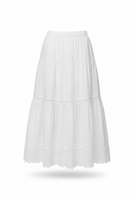 Jupe Longue Bohème Blanche