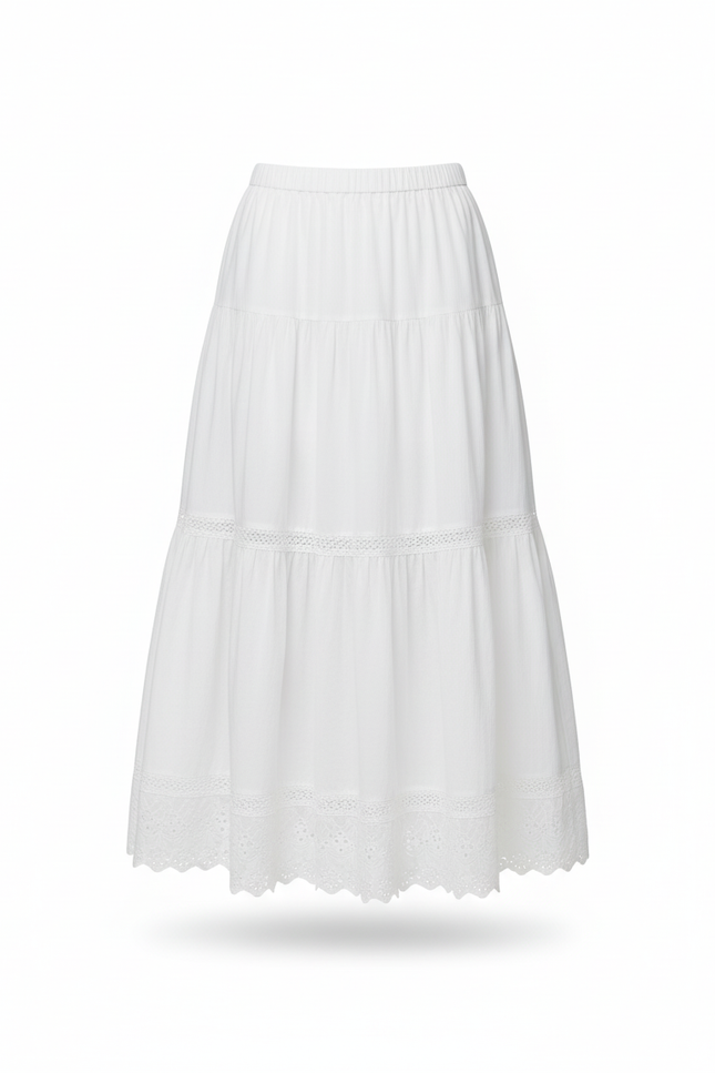 Jupe Longue Bohème Blanche