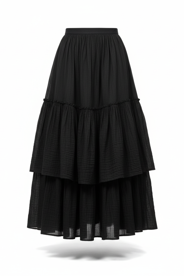 Jupe Longue Vert Bouteille