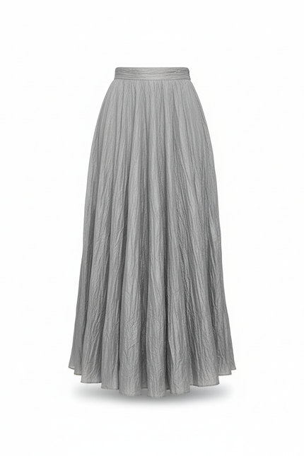 Jupe Longue Plissée Fluide