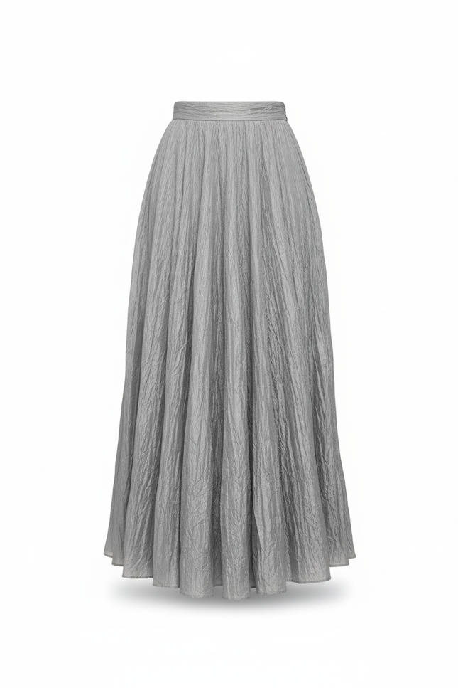 Jupe Longue Plissée Fluide