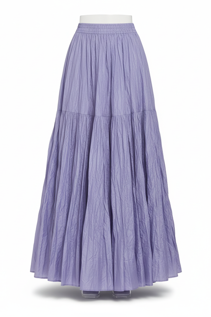 Jupe Longue Plissée Violette