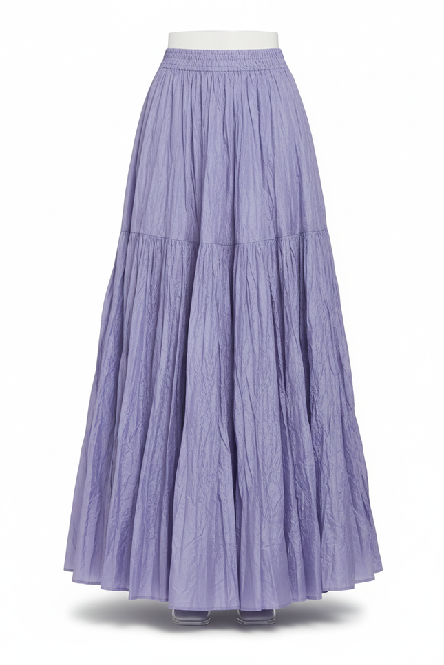 Jupe Longue Plissée Violette