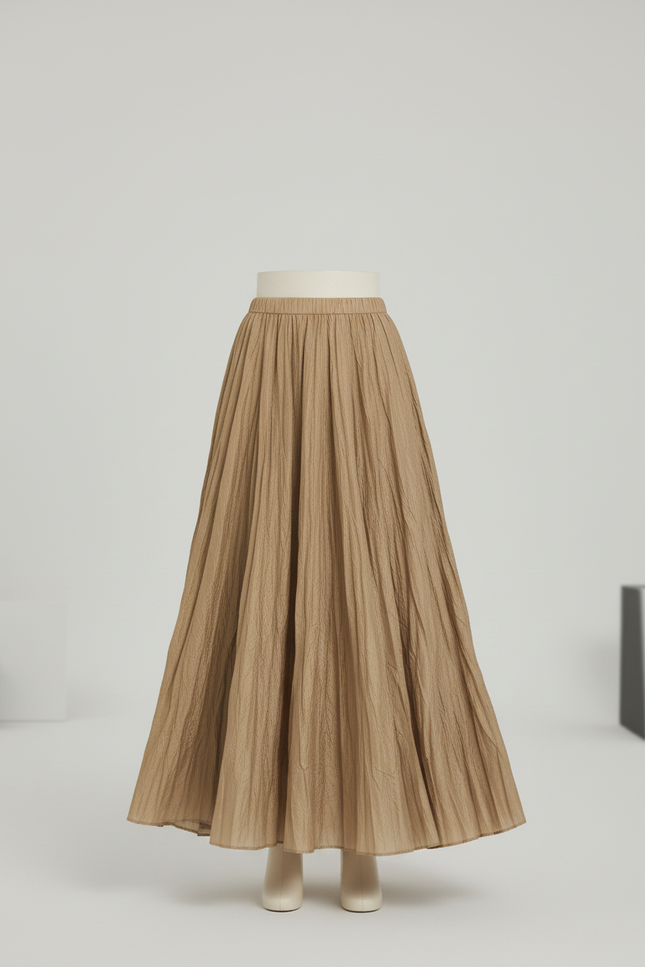 Jupe Longue Lin Beige