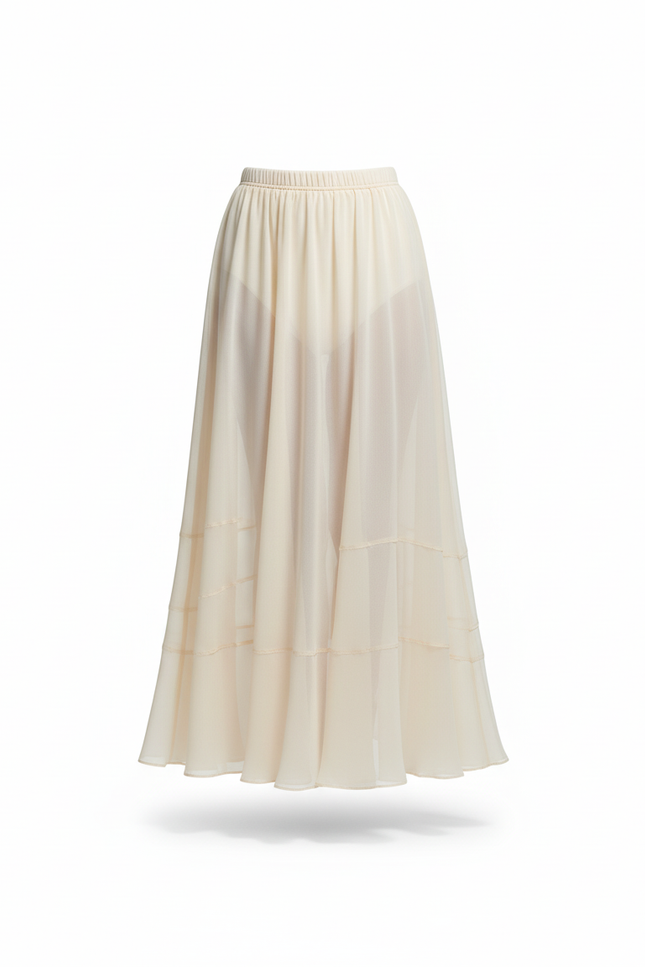 Jupe Longue Semi Transparente