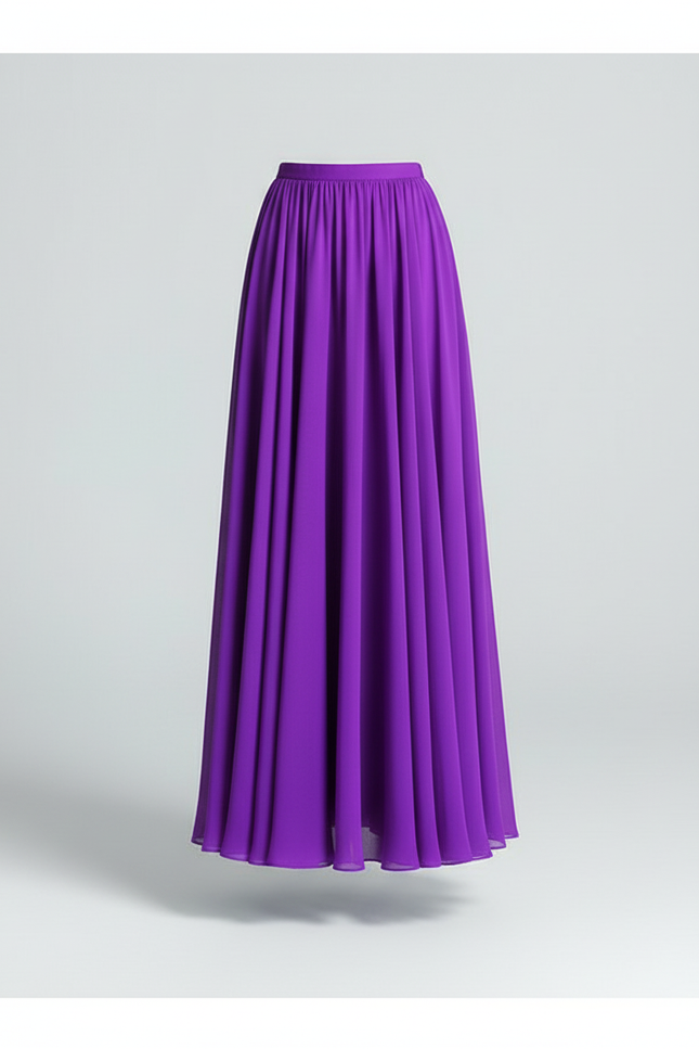 Jupe Longue Évasée Grande Taille