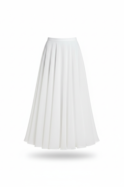 Jupe Longue Voile Blanche